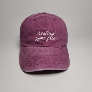Unbranded "Resting Gym Face" Hook/Loopback Cap, Size Adjustable